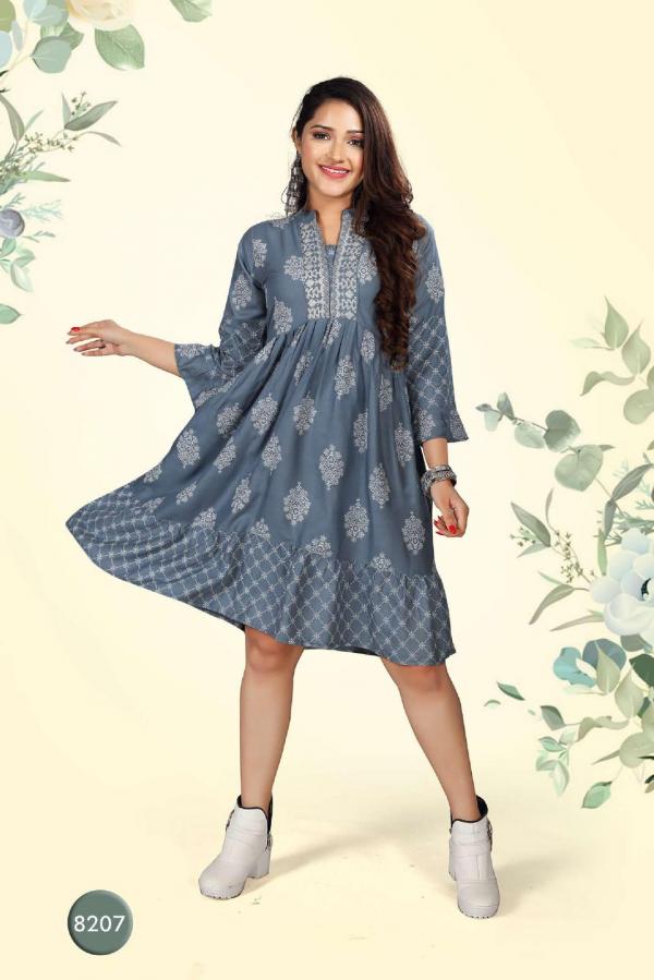 Beauty Queen Vihana 1 Rayon Fancy Western Shorty Kurti Collection